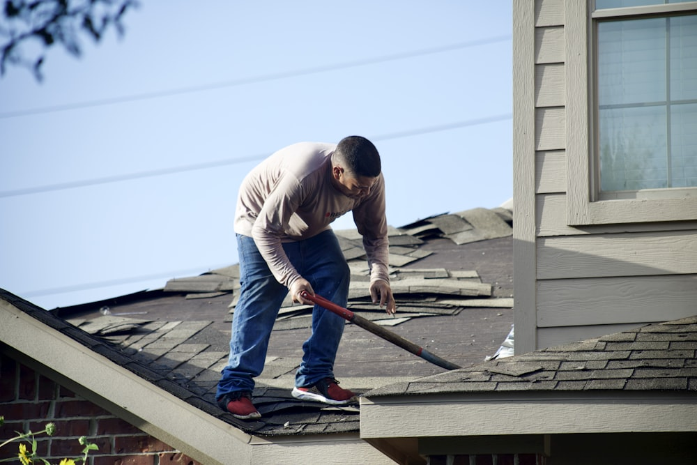 Man with a hammer