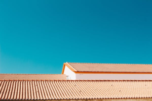 Brown concrete roofs