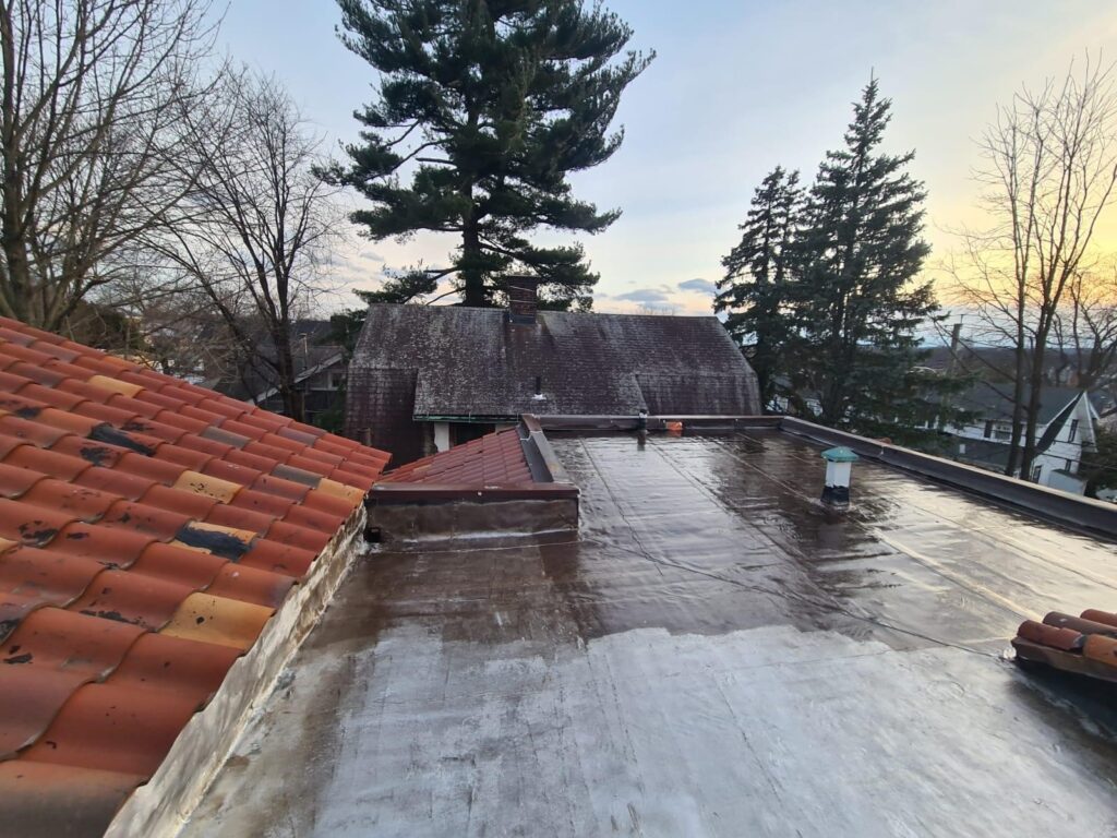 A nicely repaired roof