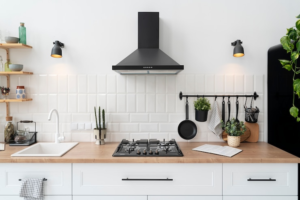 Newly renovated kitchen featuring modern layout, durable materials, and stylish finishes.