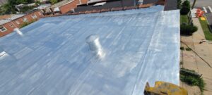 reflective coating on a roof
