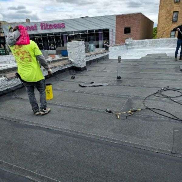 Commercial Roof Repair - Work in Progress